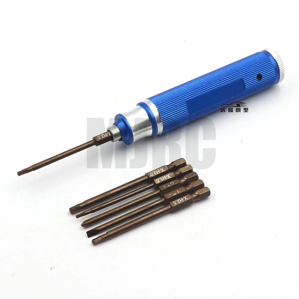 Rc Hobby Electric Screwdriver - 6 In 1 ไขควงชุด Rc ซ่อมชุดเครื่องมือซ็อกเก็ตซ็อกเก็ตหกเหลี่ยมสําหรับ