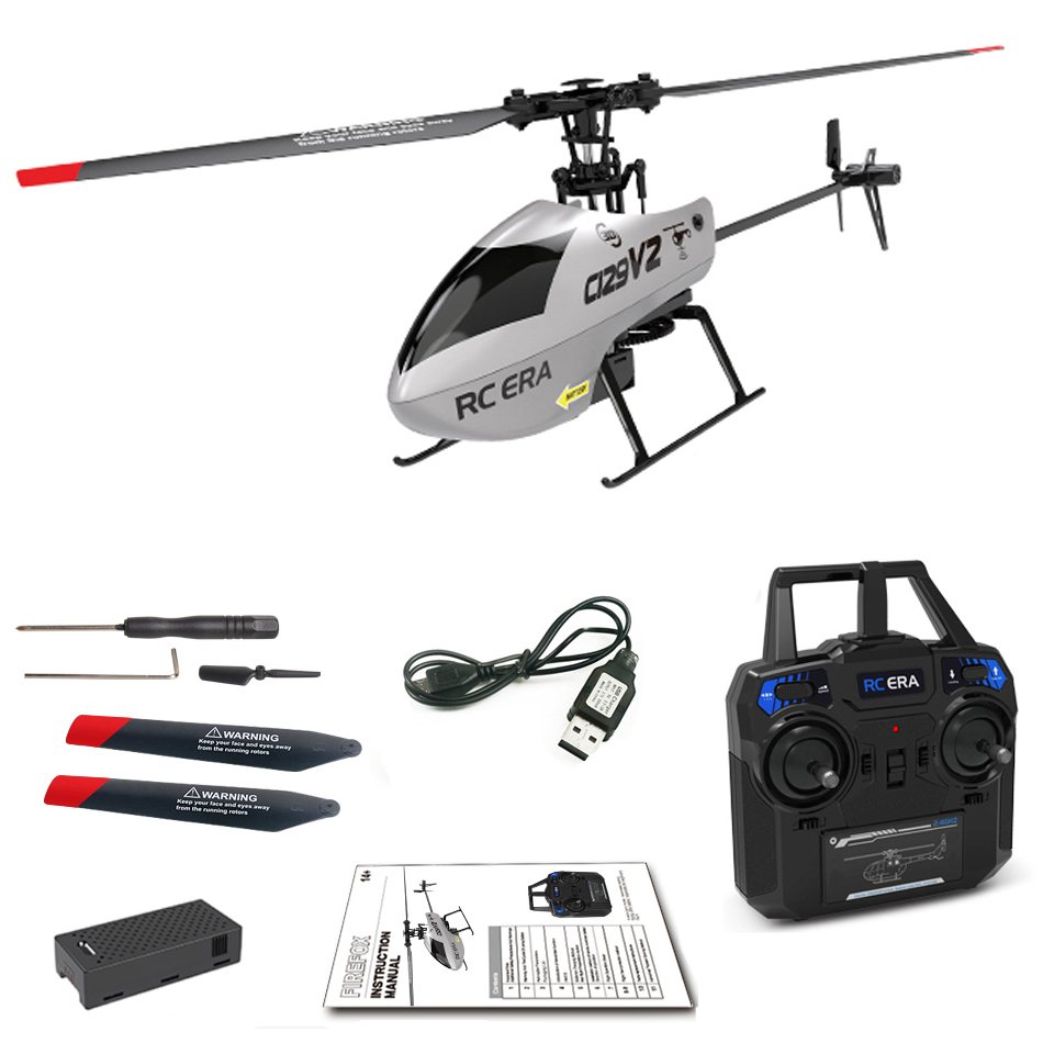Rc Hobby Experts - V2 C129ในยุค RC ด้วยคลิกเดียวเฮลิคอปเตอร์ควบคุมรีโมตพับได้3D 4ch เสถียรการควบคุมระยะไกลเครื่องบินโดรนของเล่นงานอดิเรกสำหรับผู้เริ่มต้น