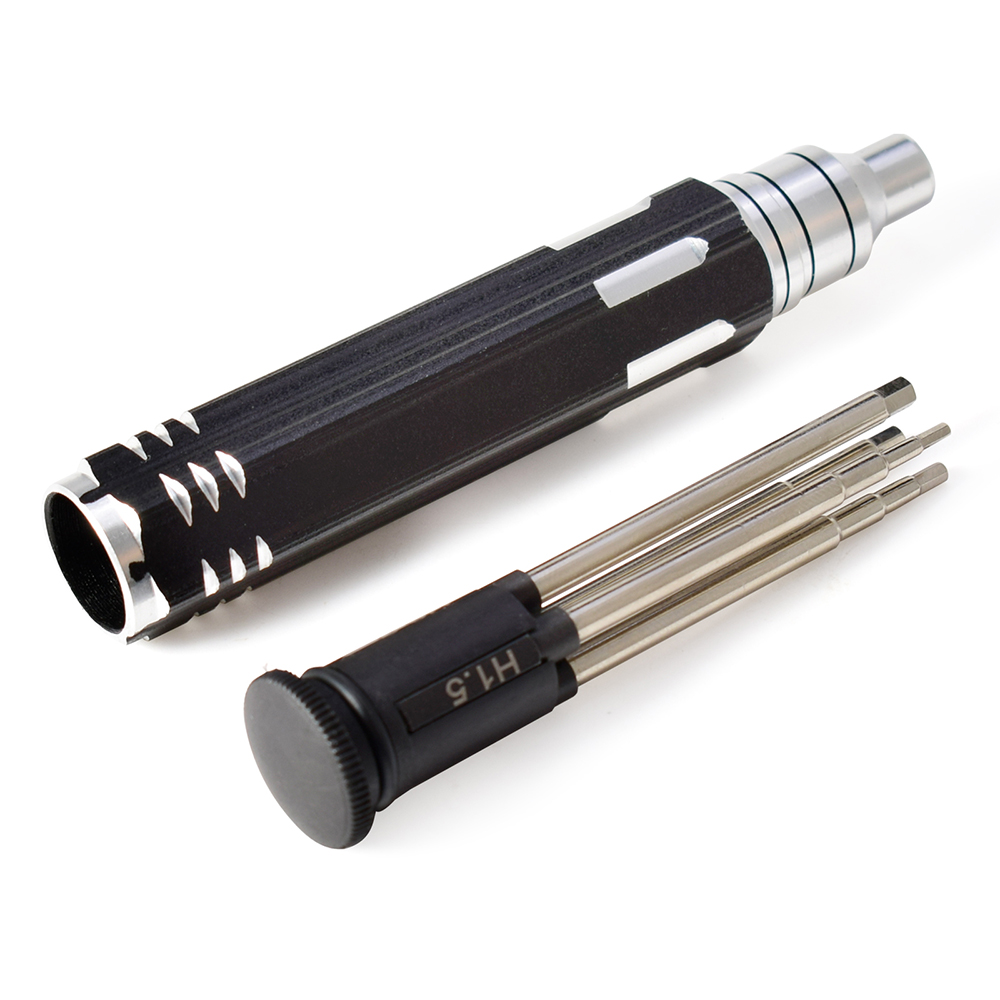 Rc Hobby Electric Screwdriver - ชุดไขควงหกเหลี่ยมโลหะอเนกประสงค์ 4-in-1 ขนาด 1.5/2.0/2.5/3.0 มม.- เครื่องมือซ่อมมืออาชีพสำหรับโดรน