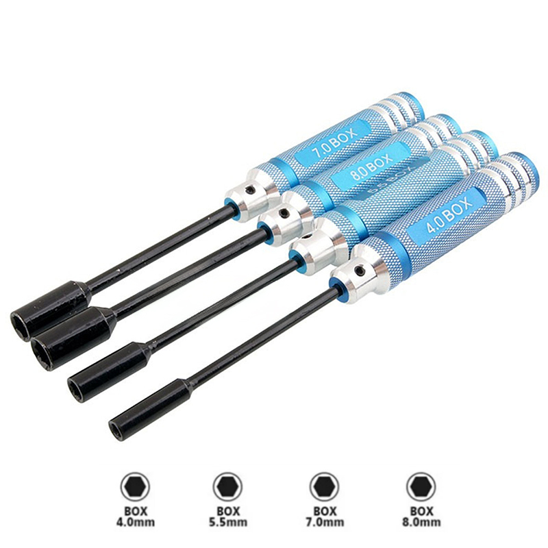 4 ชิ้นไทเทเนียม Hex ไขควงชุด 1 - Rc Hobby Electric Screwdriver บทวิจารณ์และราคา