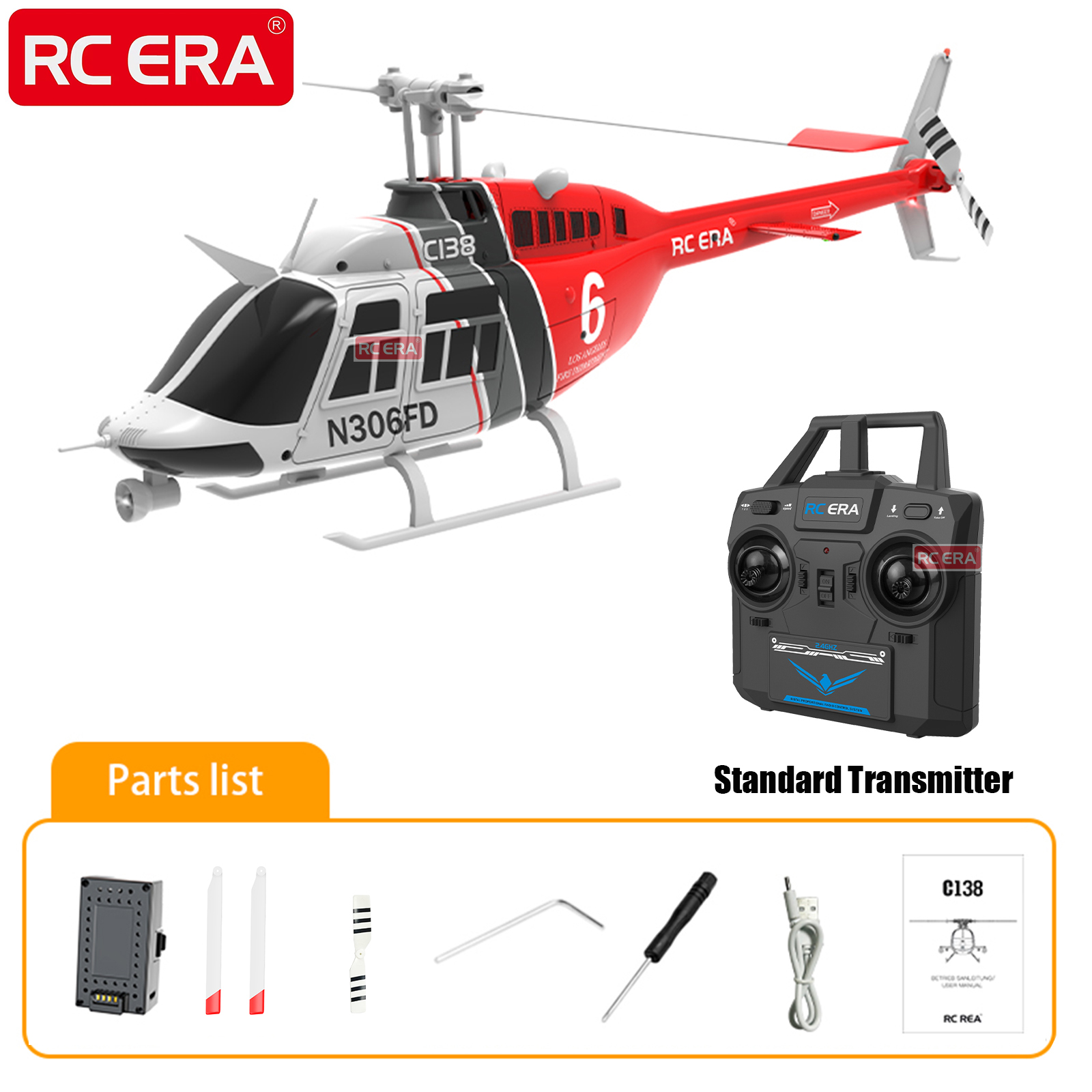 RC ERA C138 BELL 206 Jet Range - Rc Hobby Experts บทวิจารณ์และราคา