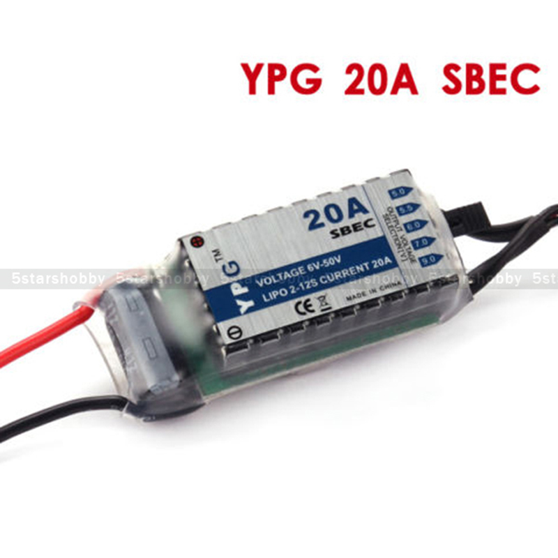 YPG HV sbec 40A 20A ESC คุณภาพ - Rc Helicopter Hobby Grade บทวิจารณ์และราคา