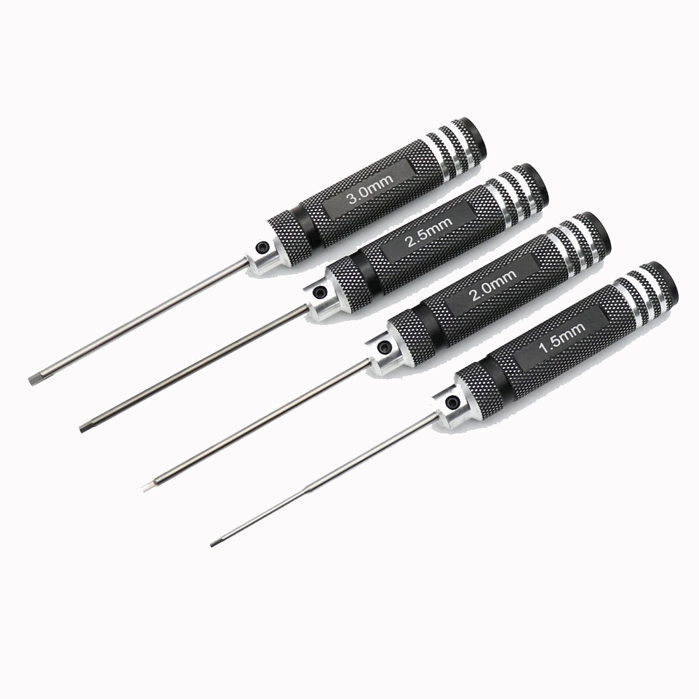 4PCS 1.5/2/2.5/3.0mm Black Hex - Rc Hobby Electric Screwdriver บทวิจารณ์และราคา