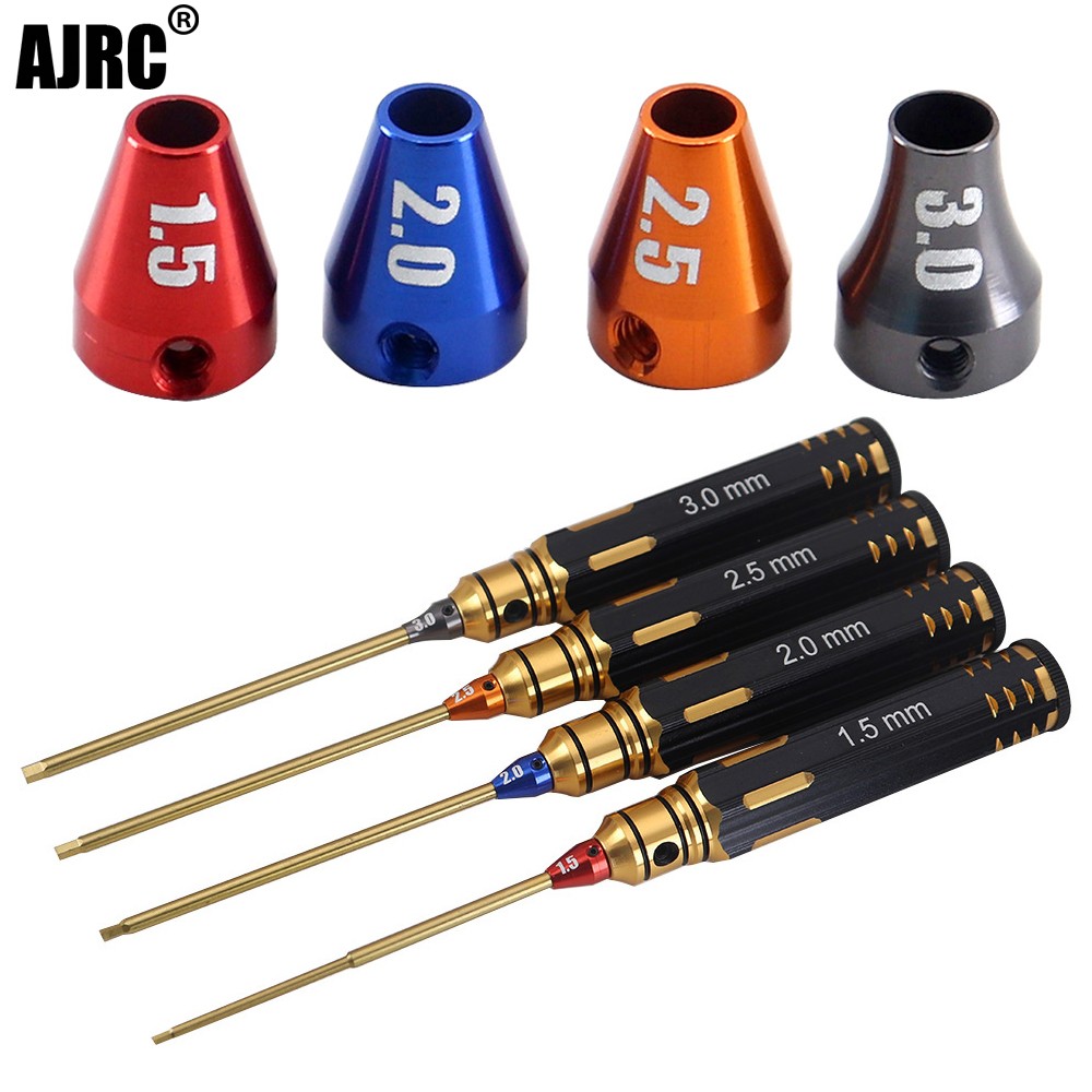Ajrc 4 ชิ้น/เซ็ตไทเทเนียมชุบ 1 - Rc Hobby Electric Screwdriver บทวิจารณ์และราคา