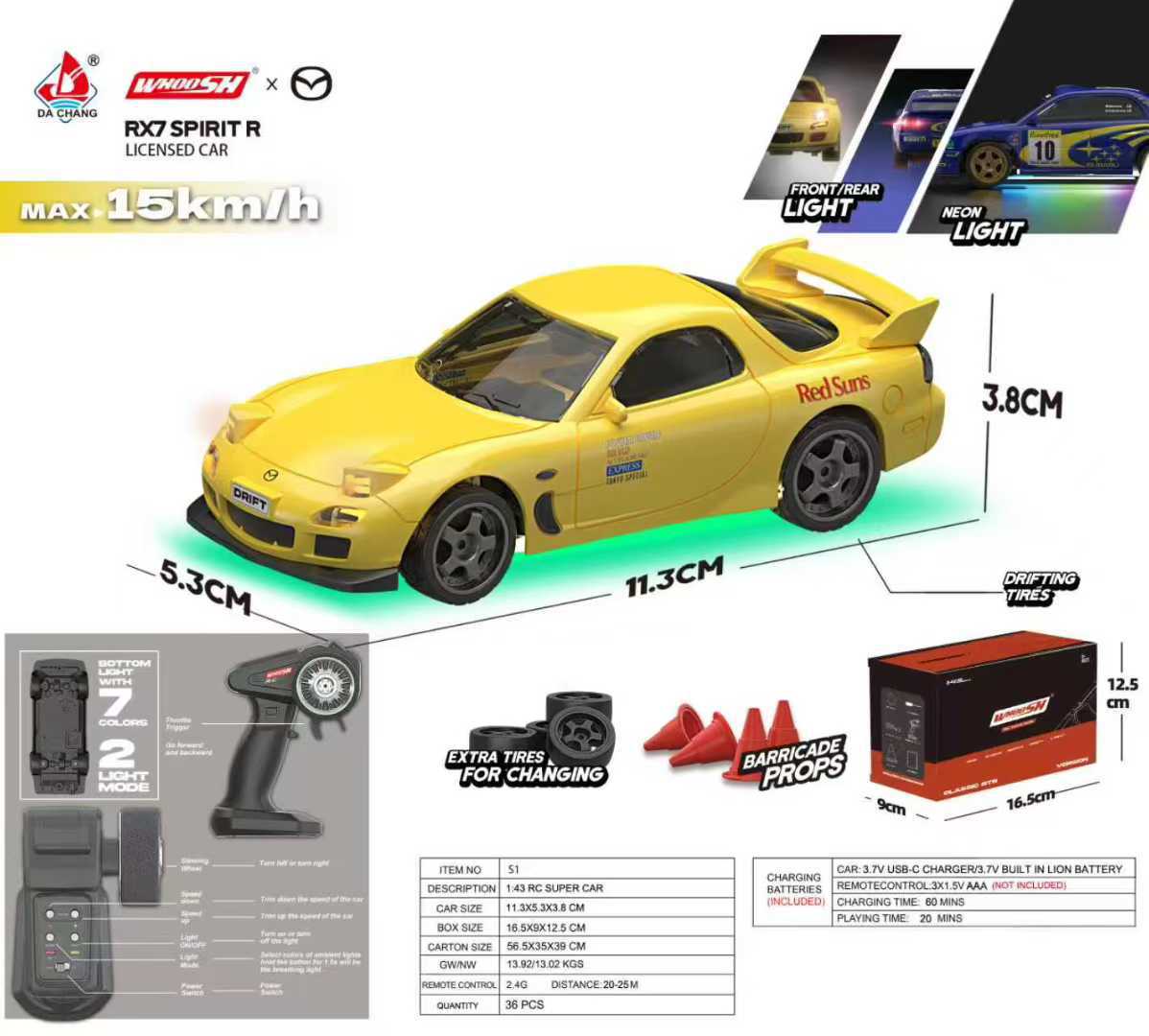 รถดริฟท์บังคับวิทยุ QNM Mini R - Rc Hobby Desk บทวิจารณ์และราคา